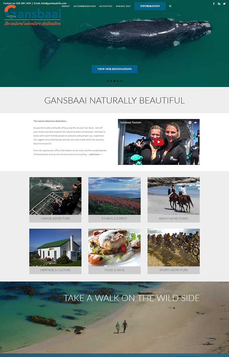 Gansbaai Information Centre - Creative Website Development