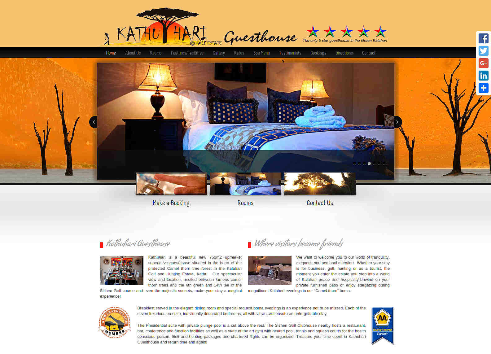 Kathu Lodge - Hospitality Website Design