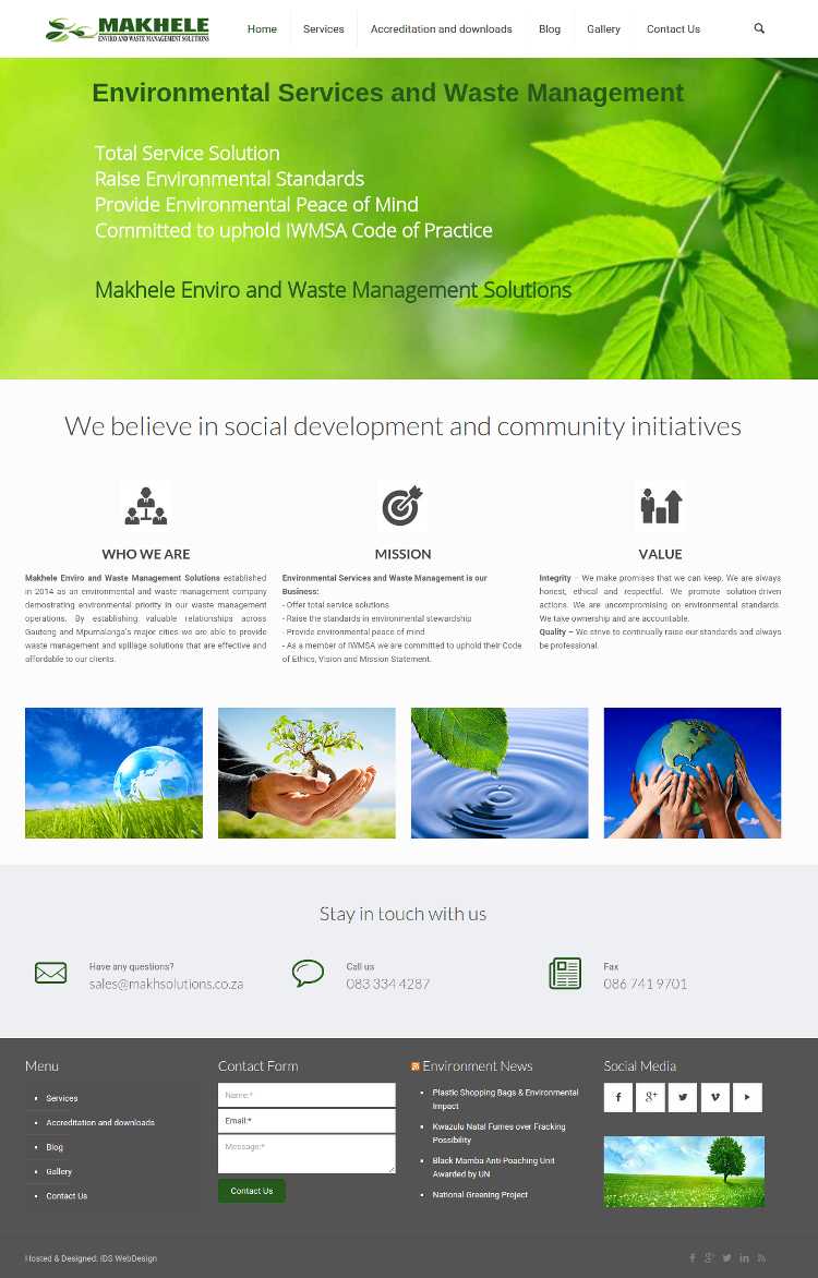 Makhele Solutions - Website Development